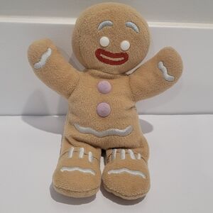 Ty Beanie Baby GINGY Gingerbread Man (Shrek the Halls DVD Excl.) Plush